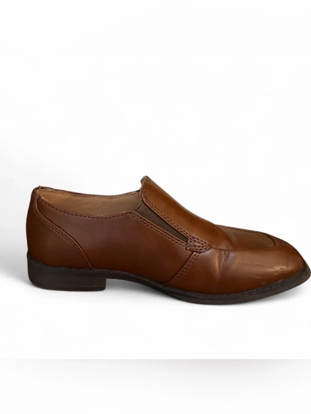 Sonoma Boys Chestnut Brown Slip-On Leather Loafers